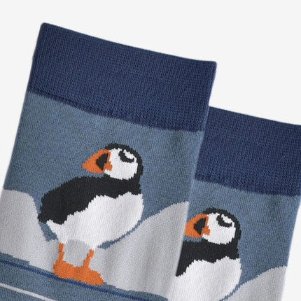 Bamboesokken voor heren – Arctic Puffin (maat 40–46)
