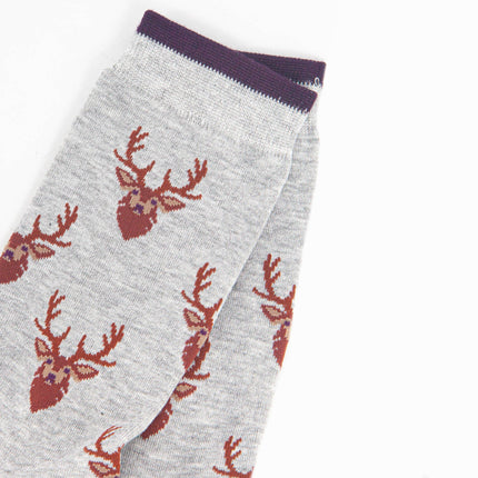 Bamboesokken voor heren – Winter Deer (maat 40–46)