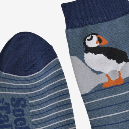Bamboesokken voor heren – Arctic Puffin (maat 40–46)