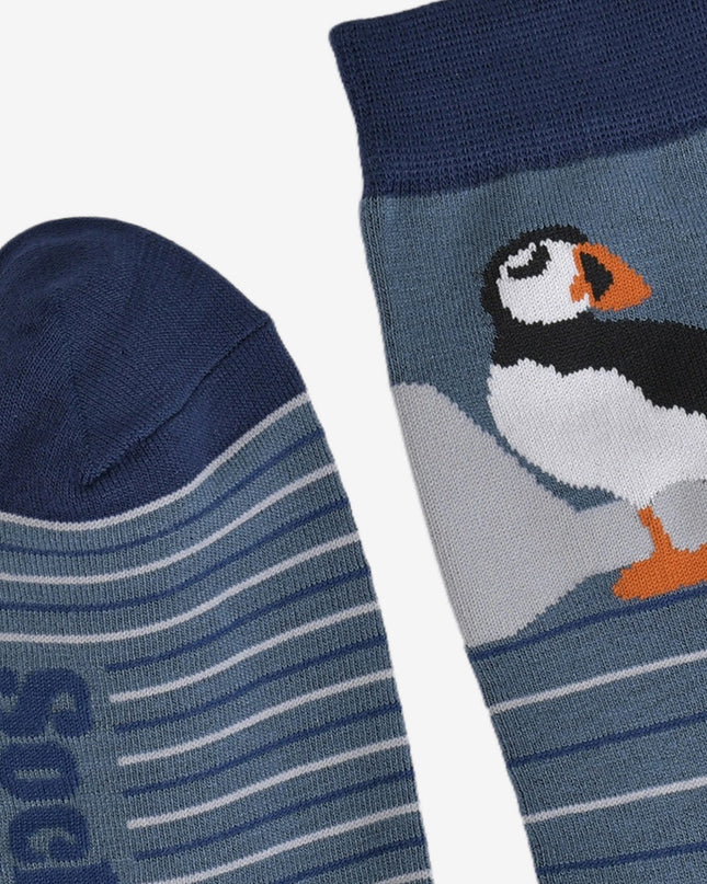 Bamboesokken voor heren – Arctic Puffin (maat 40–46)