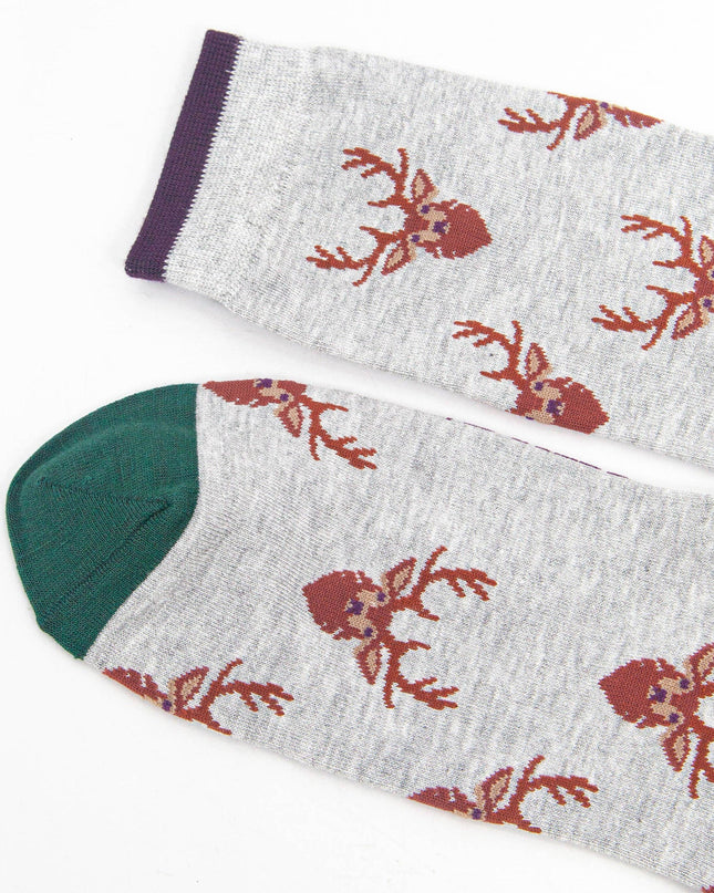 Bamboesokken voor heren – Winter Deer (maat 40–46)