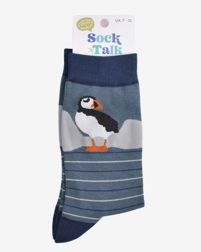 Bamboesokken voor heren – Arctic Puffin (maat 40–46)